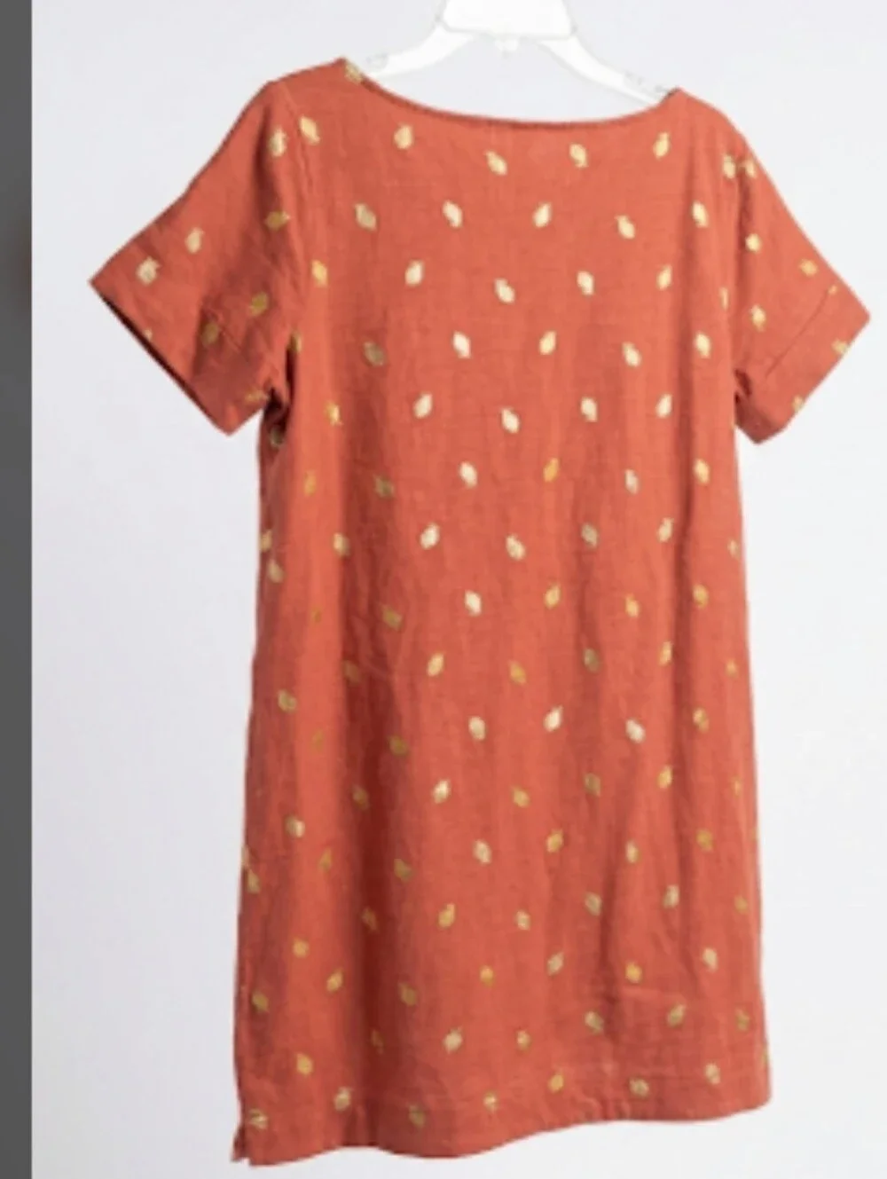 Boden Paulina Jersey Pineapple Shirt Dress  coral pink color  Size 14R - Picture 3 of 11